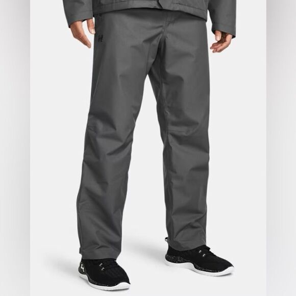 Under Armour Gray Stormproof Lined Rain Pants Waterproof - Picture 1 of 13